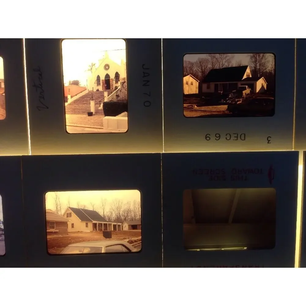 Lot 58 Vintage 60s Housing Development Architecture Buildings Photo Color Slides